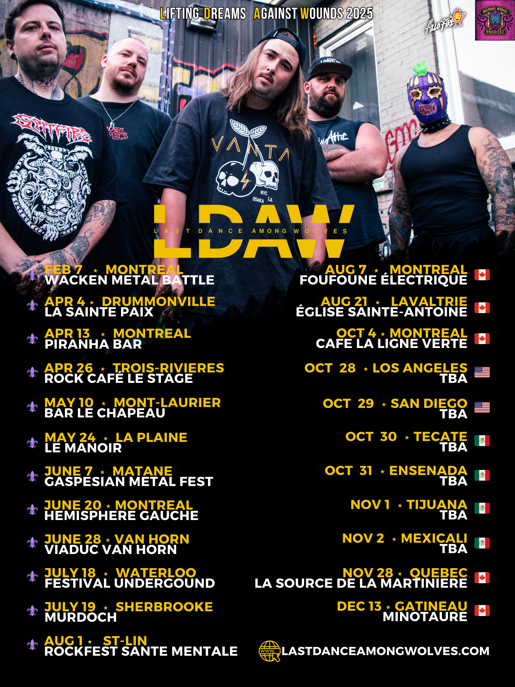 Upcoming Shows Dates