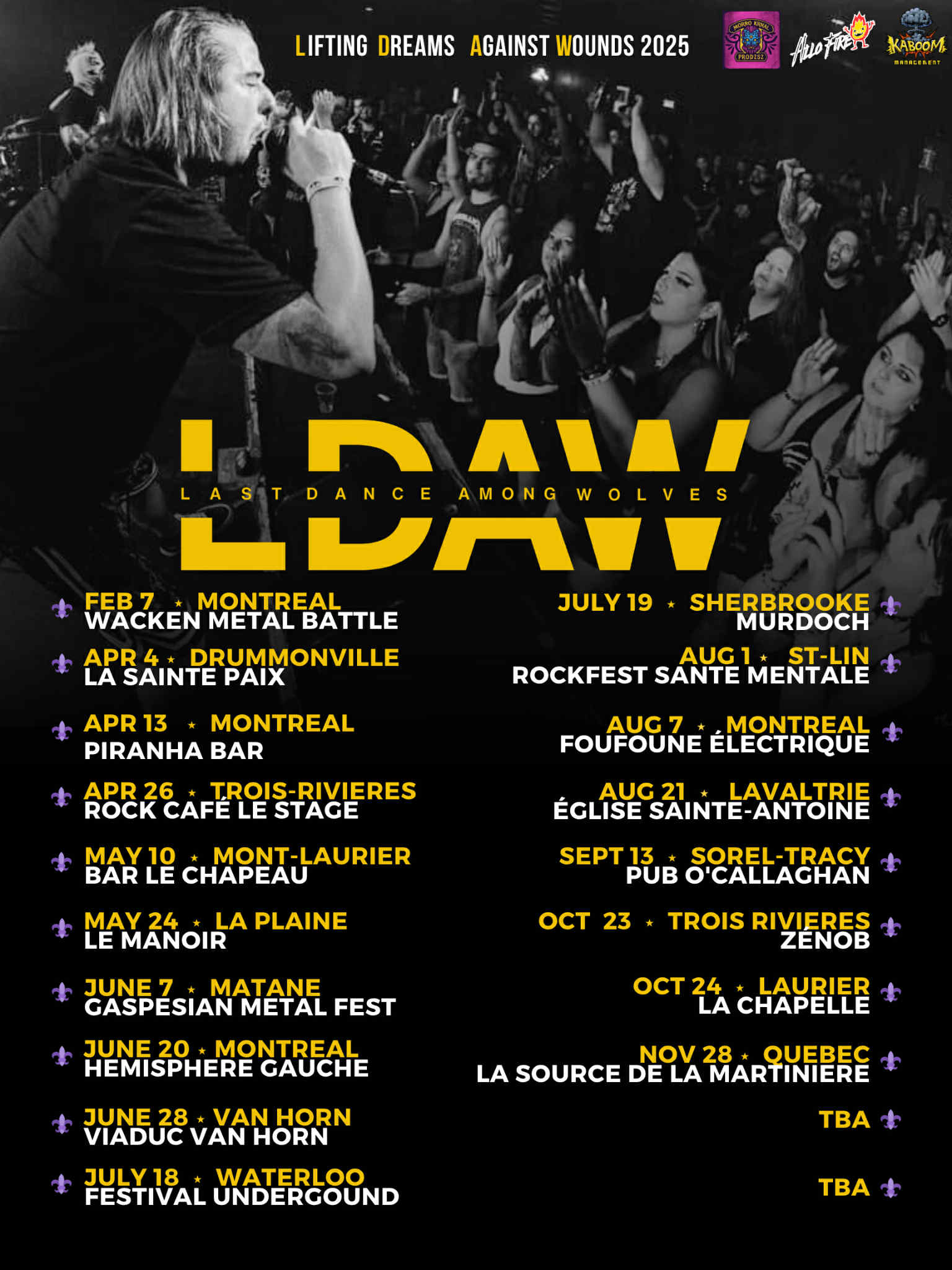 Upcoming Shows Dates